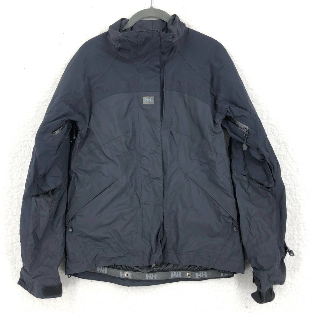 Helly Hansen Womens XS Black Snow Ski Jacket Full Zip Lined Insulated Pockets
